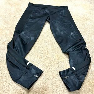 Adidas Response Track Med Joggers BLACK white marble worn once! Zip ankles